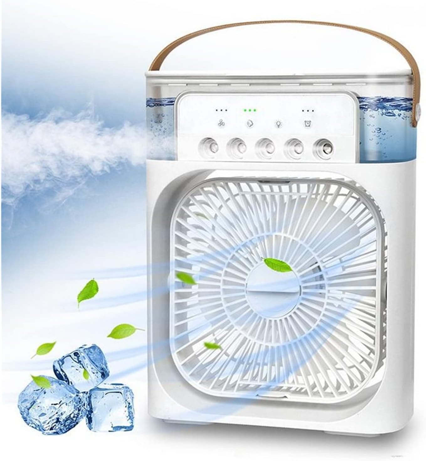 Ventilatore portatile per aria condizionata Condizionatore d'aria portatile Raffreddatore d'aria Ventola spray for raffreddamento ad acqua Ventola for umidificazione desktop USB Mini ventola di raffre
