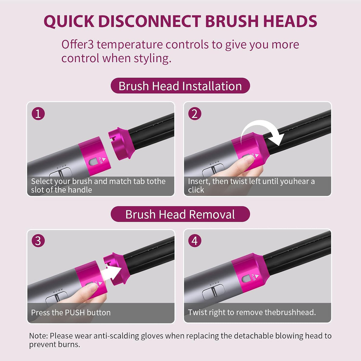 Styler Multiuso Professionale 5 in 1 "1800W"