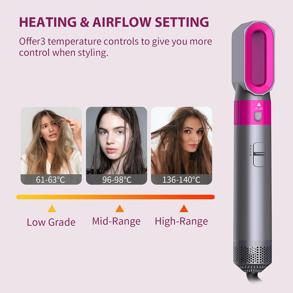 Styler Multiuso Professionale 5 in 1 "1800W"